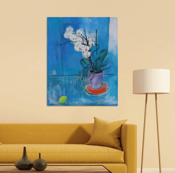Orchids with Lemon