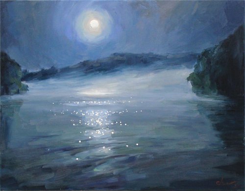 Moon rise by Sergei Chernyakovsky