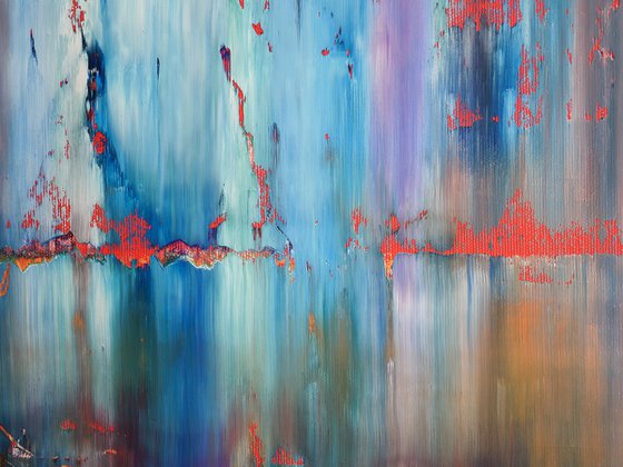 100x100 cm Original abstract painting Abstract landscape