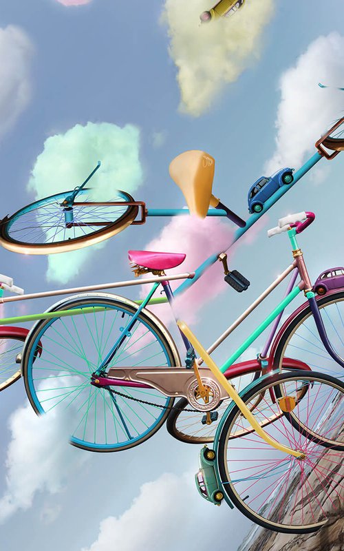 Messy Bicycle by Vanessa Stefanova