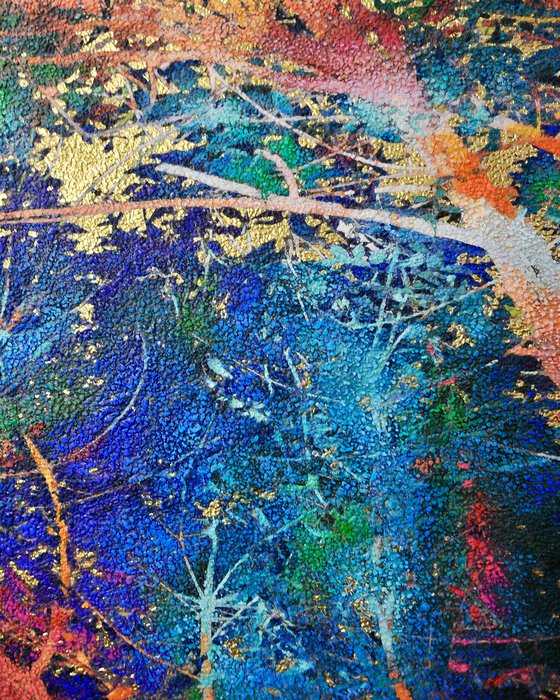 golden and ultramarine