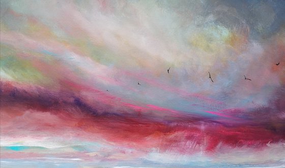 "Catharsis" - Cornish Seascape, Art, Skyscape