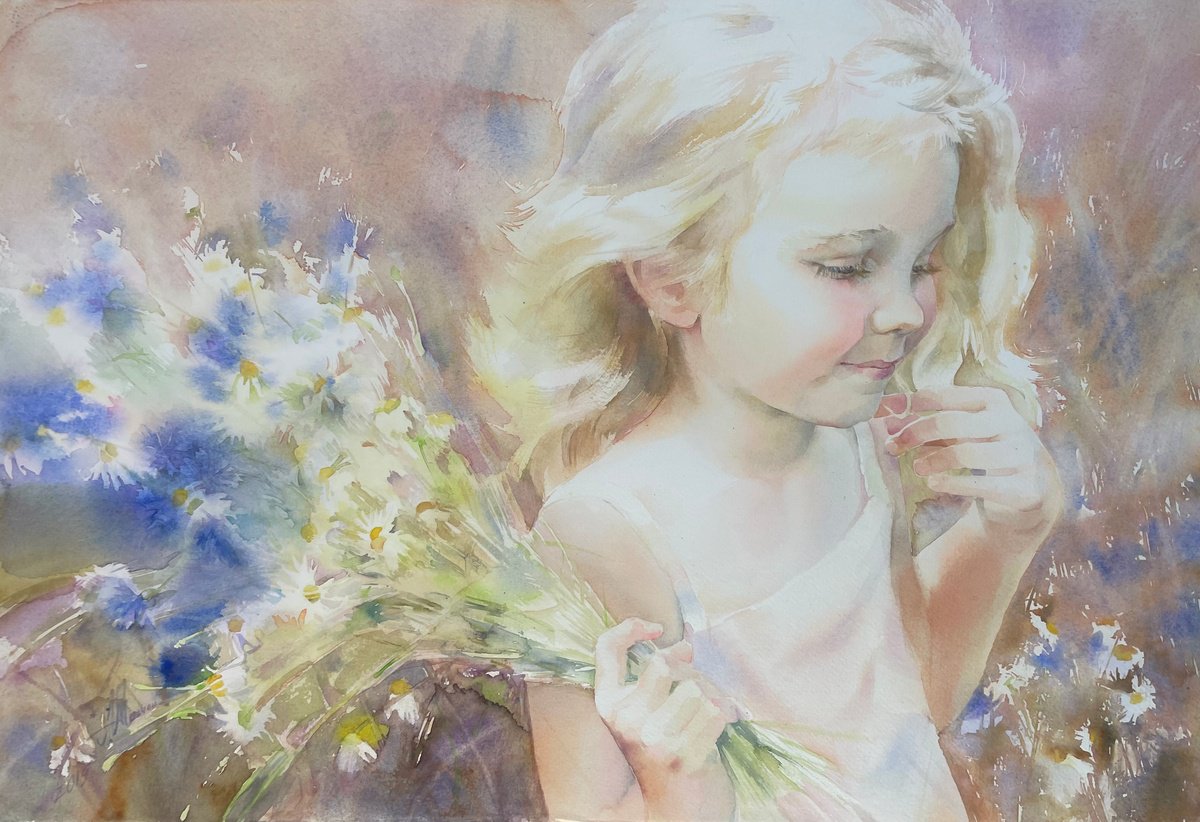 Cornflowers by Anastasiya Mouchan