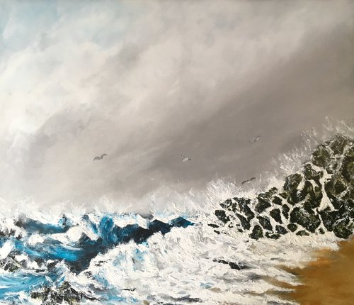 Coastal Storm in June by Claire Darcy