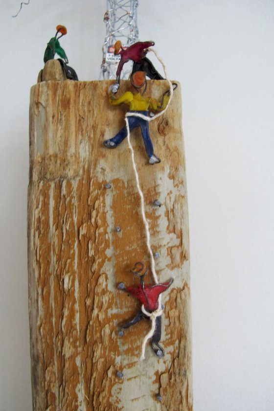 Driftwood Pylon Sculpture