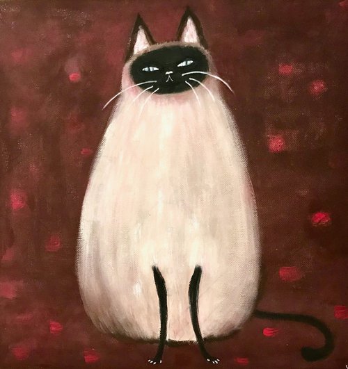 Siamese cat by Eleanor Gabriel