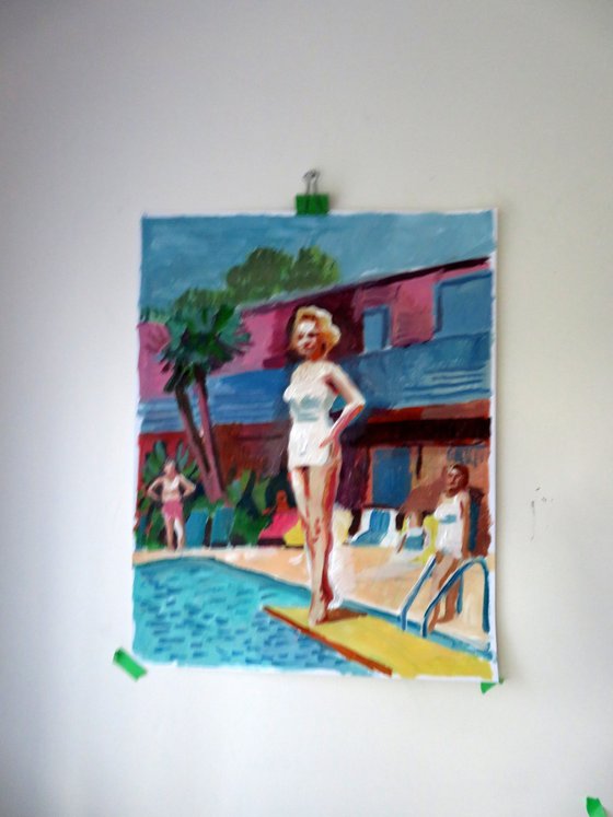 Swimming Pool with figure