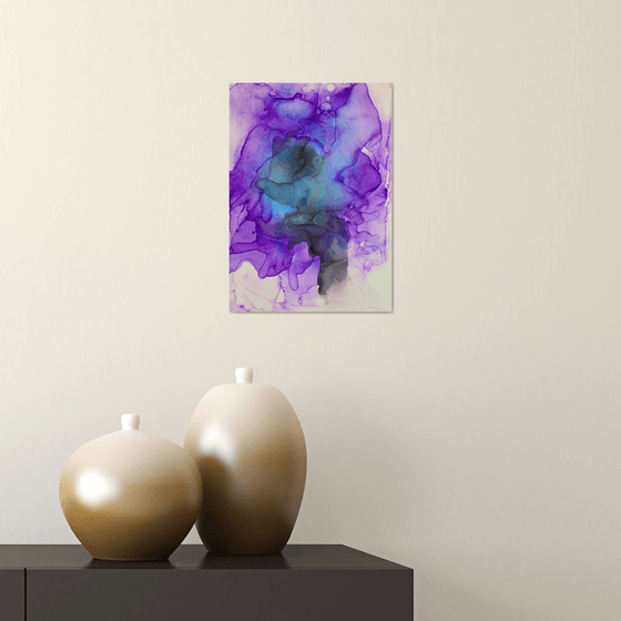 Alcohol Ink abstract painting.