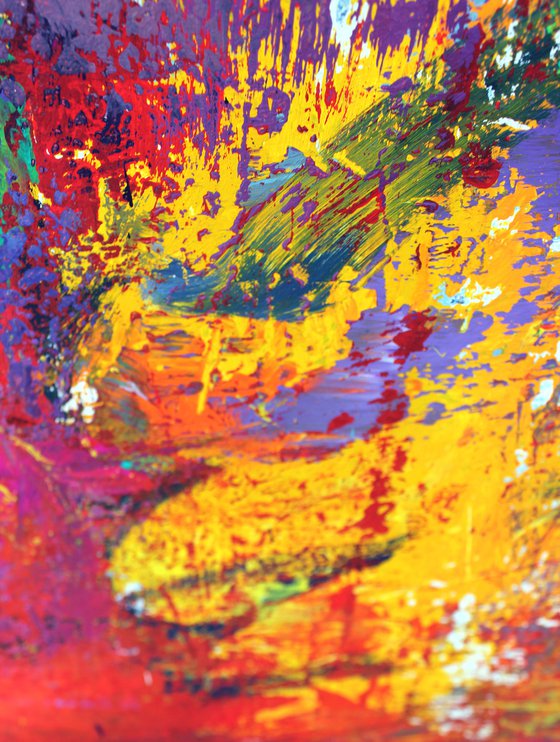 EXTRA LARGE 200X150 ABSTRACT PAINTING -About Mozart -