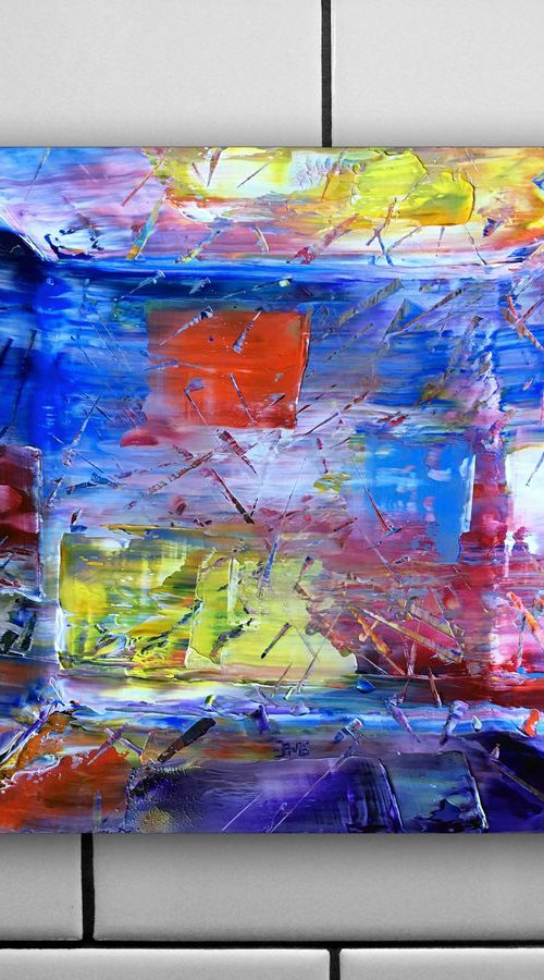 "Surrender" - FREE USA SHIPPING - Original PMS OIl Painting On Wood - 18 x 18 inches by Preston M. Smith (PMS)