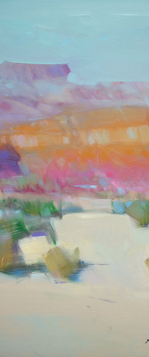 Desert, Original oil painting, Handmade artwork, One of a kind by Vahe Yeremyan