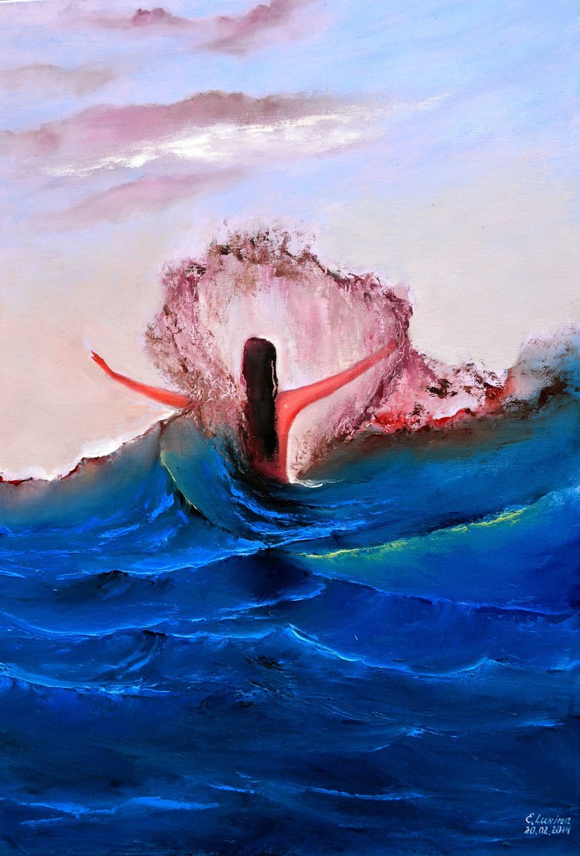 Azure Rapture: The Heart Of The Sea By Lumina Studio, 20 X 28, Artwork For Sale On Artfinder