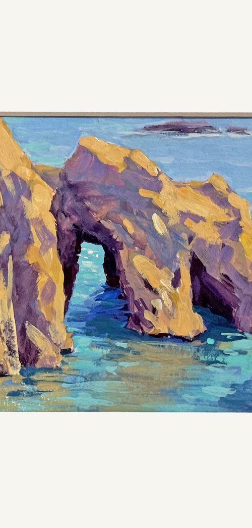 Granite Arch At Pelican Point by Tatyana Fogarty