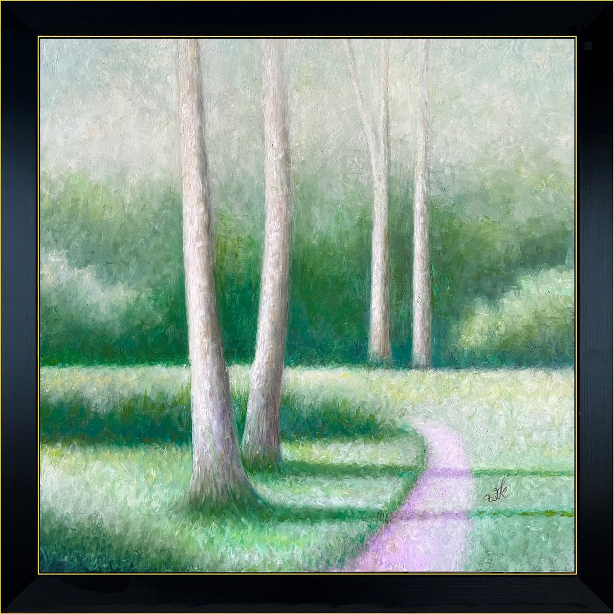Expressive Oil Painting , Afterimage #11 By Waldemar Kaliczak, 27 X 27, Artwork For Sale On Artfinder