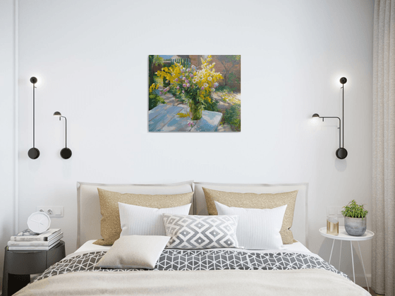 Wildflowers on a table