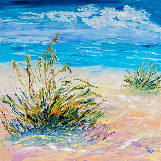 Grass on the shore