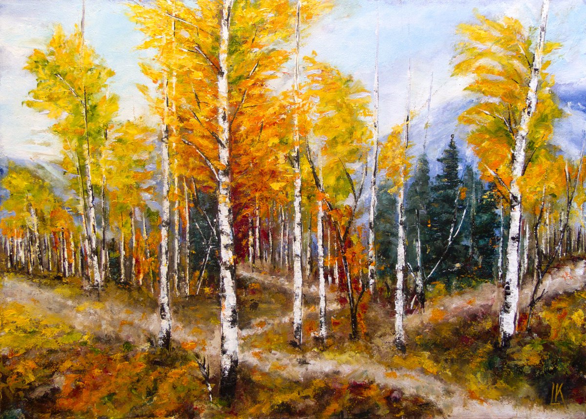 Birch Grove by Ludmila Kovalenko