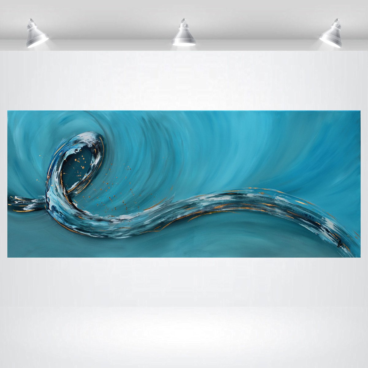  Ocean Loop By Edelgard Schroer, 47 X 20, Artwork For Sale On Artfinder