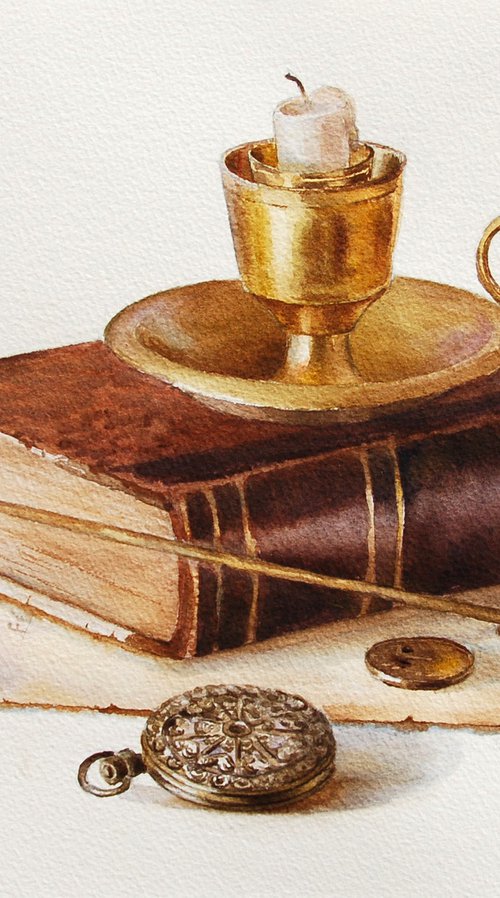 Still life with a book by Yulia Krasnov
