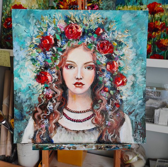 Ukrainian girl portrait.