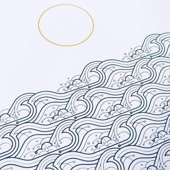Waves A2 limited edition screen print