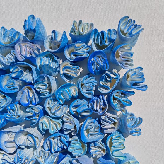 Connection, blue #29(36"x36")