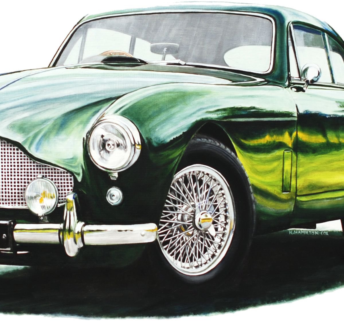 1958 Aston Martin DB3 by Karl Hamilton-Cox