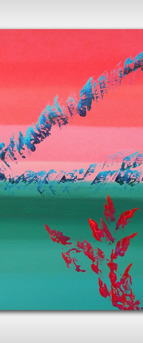 Scarlet & green, 40x50 cm by Davide De Palma