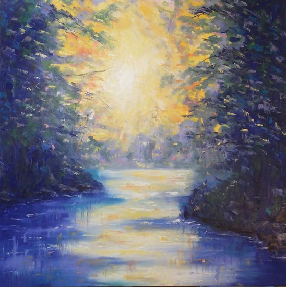 Shimmering sunset2 40x 40