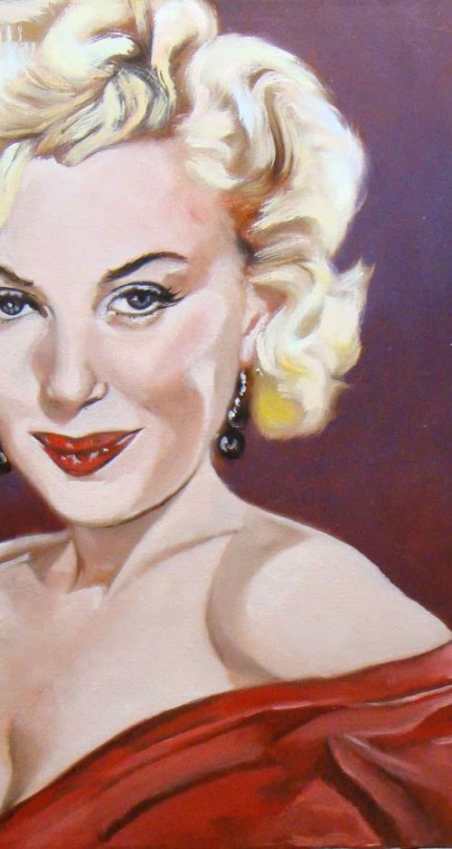 Portrait of the actress Marylin Monroe by Anne Zamo