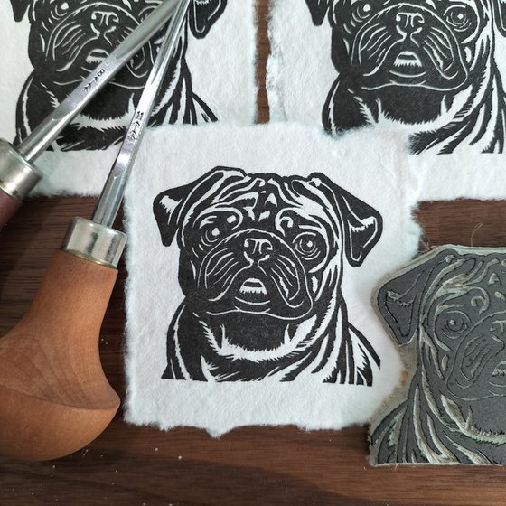 Pug Mix Mini Print