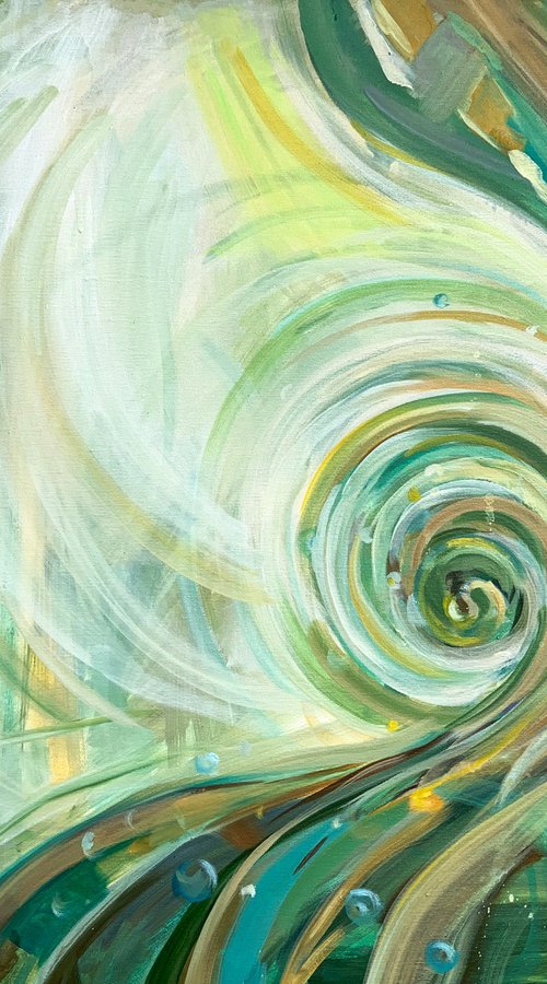 «Between Becoming» Abstract by MOMALYU