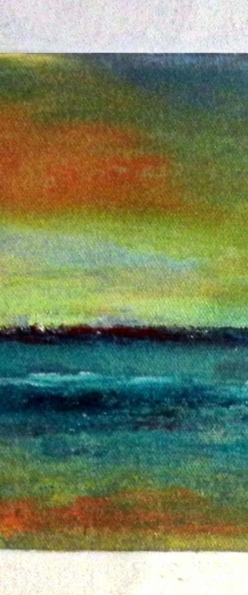 Daily Painting Abstract Study - A009 10x10 by BenWill