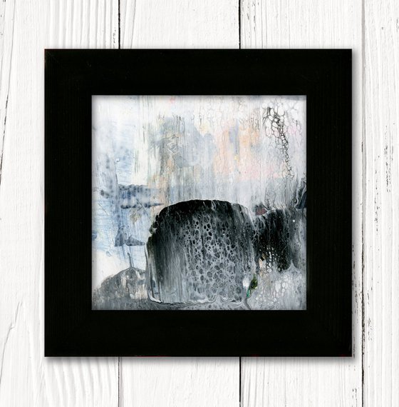 Quietude of Silence 27 - Framed Abstract Painting by Kathy Morton Stanion