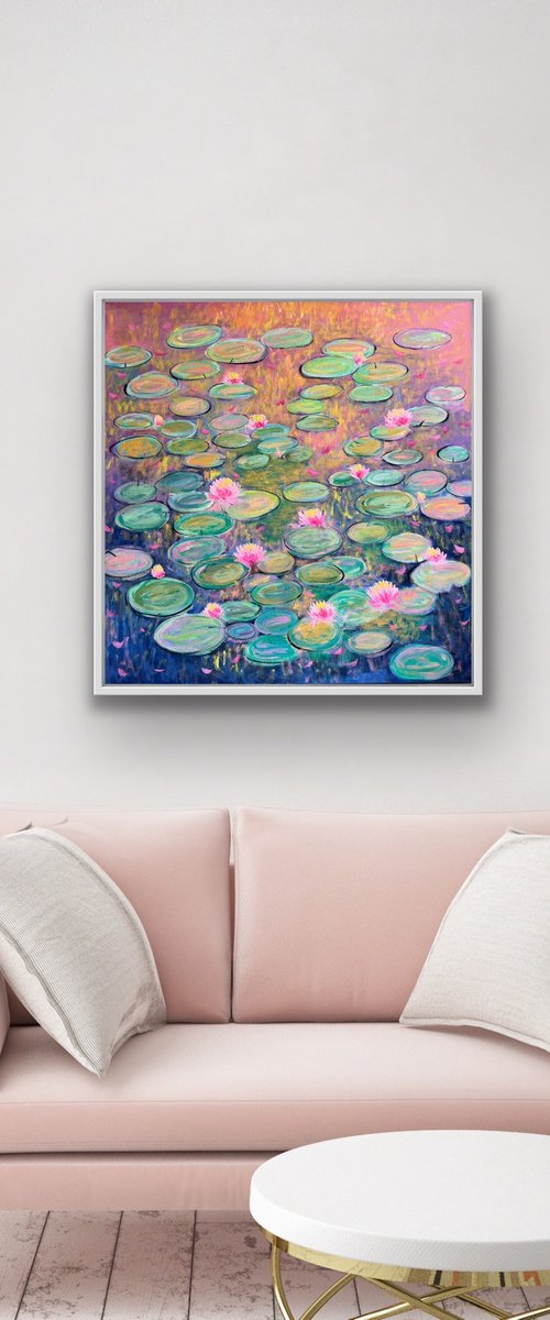 Evening by the Pond by Amita Dand