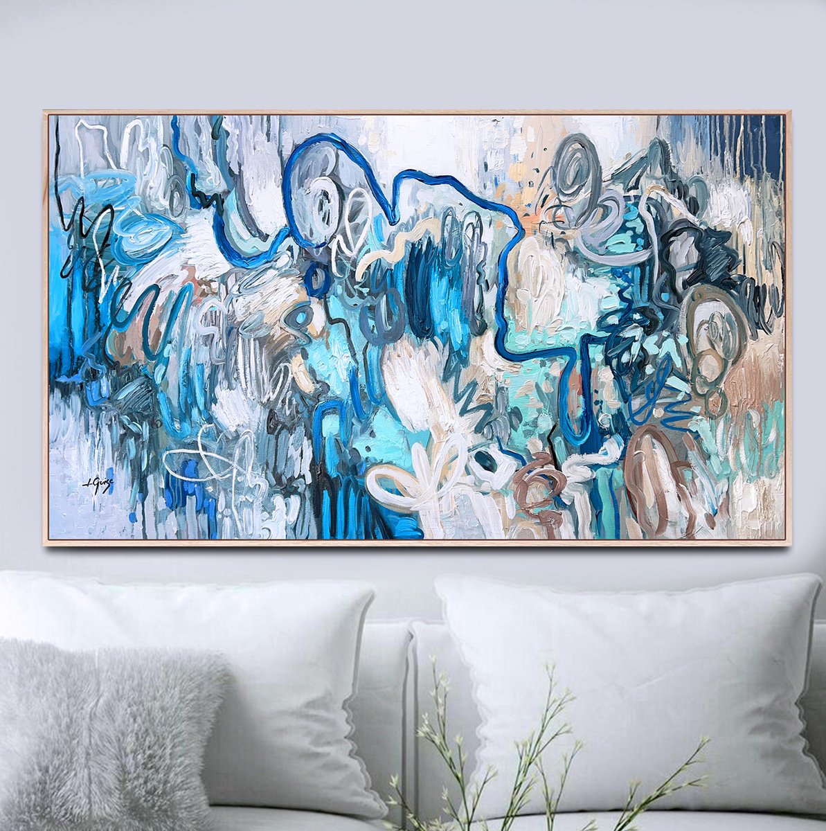  Inside The Current By Lana Guise, 51 X 31, Artwork For Sale On Artfinder