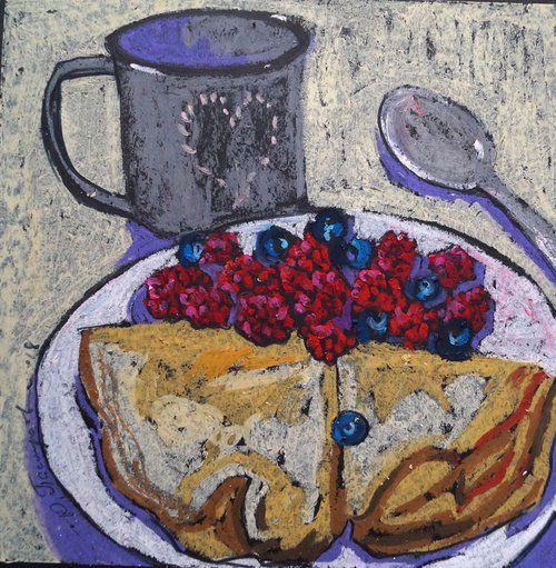 Pancakes with berries by Yuliia Pastukhova