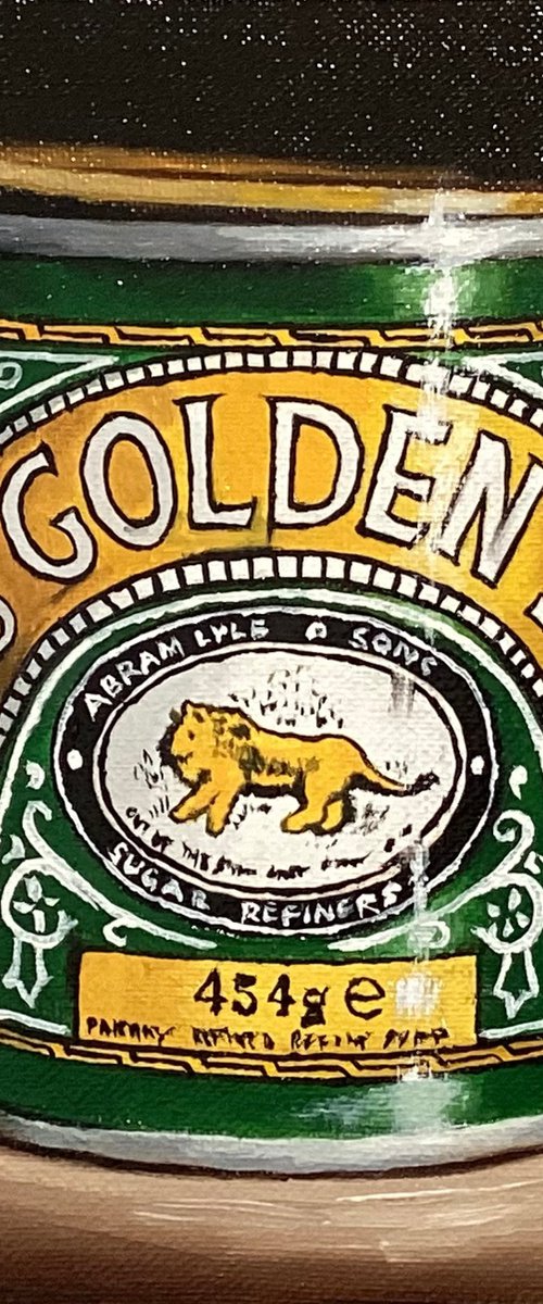 Golden syrup. still life by Jane Palmer Art