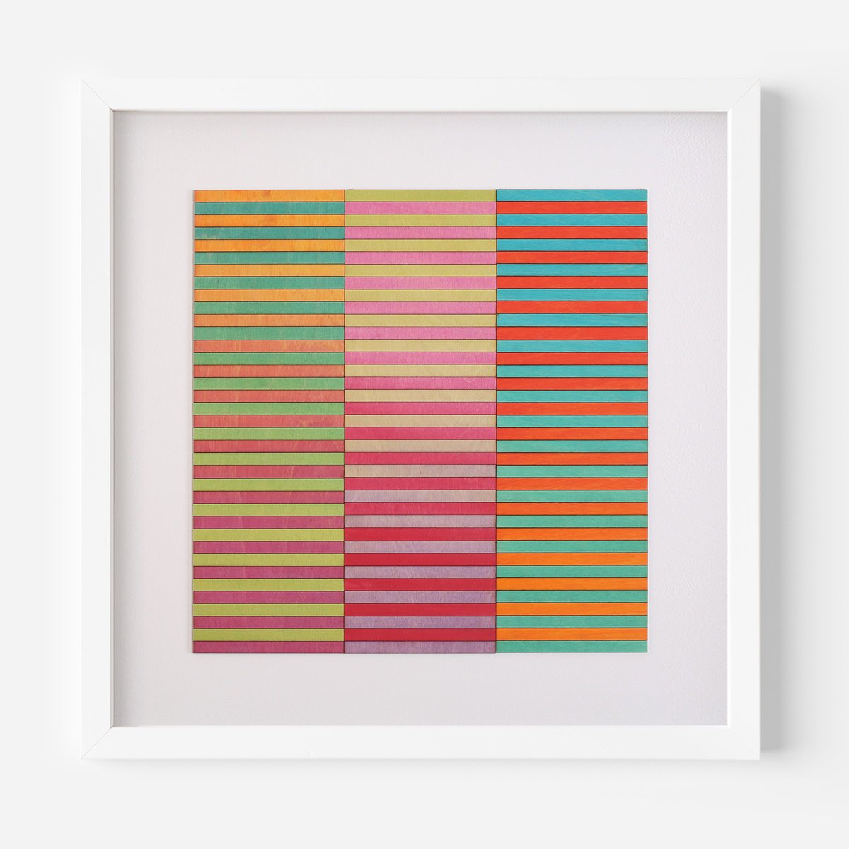 Geometric Abstract Painting By Amelia Coward, 22 X 22, Colombia, Original Artwork