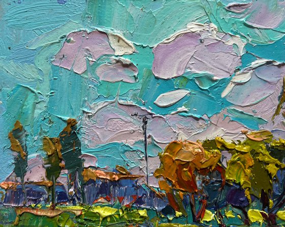 Near the village lake