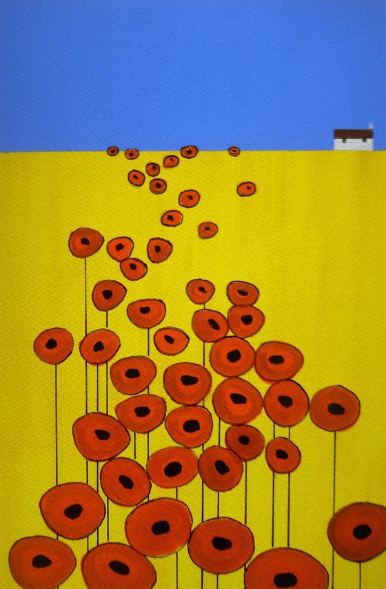Rapeseed and Poppies 2
