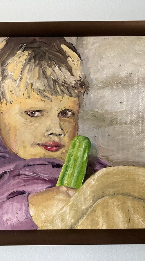 Green popsicle by Donn Poll