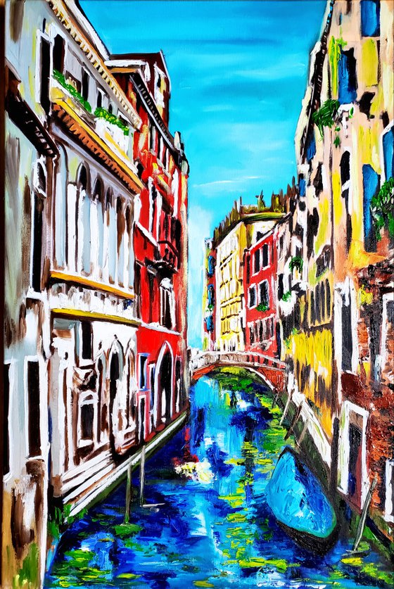 Venice . Beauty of Venice. Venetian canal.