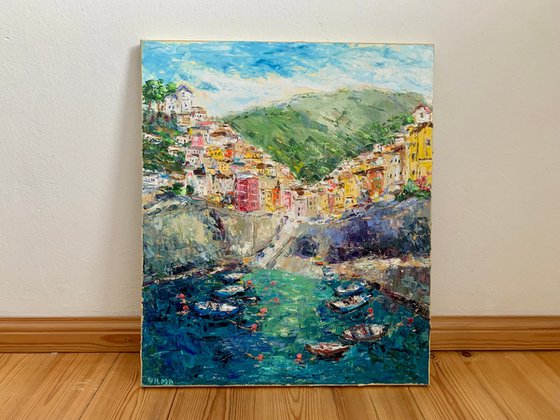 Coastal village of Riomaggiore