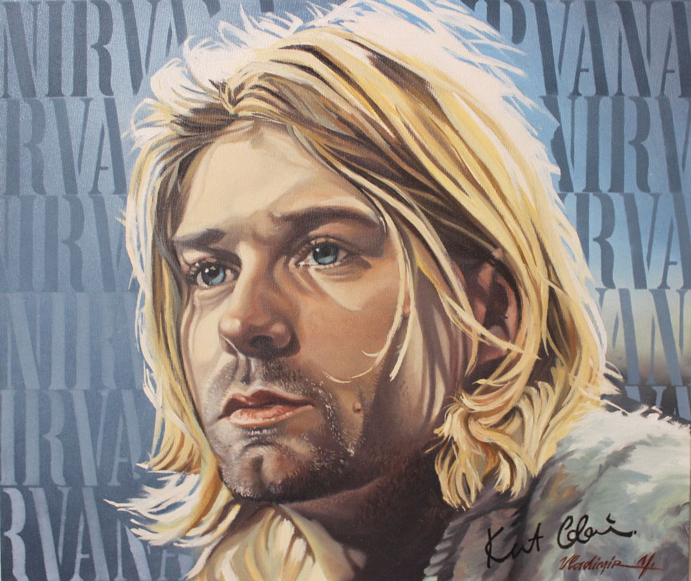 Kurt Cobain Oil Painting By Volodymyr Melnychuk Artfinder