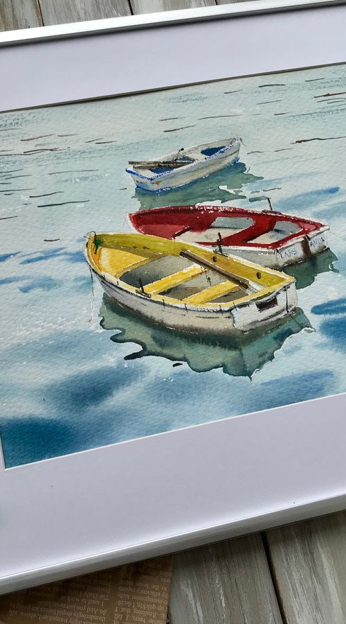 Boats in England by Eugenia Gorbacheva