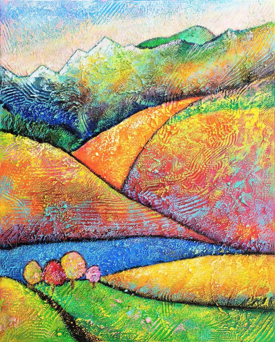 "Hills of California" 102 x 61 cm