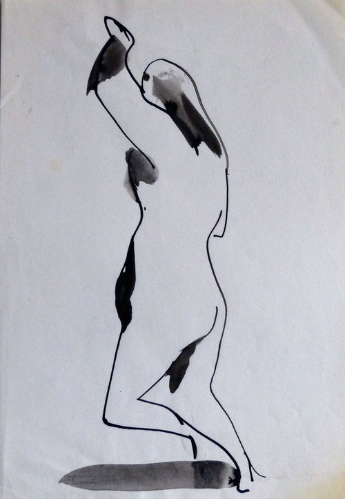 Surrealist Nude 5, 21x15 cm - Artfinder EXCLUSIVE! by Frederic Belaubre