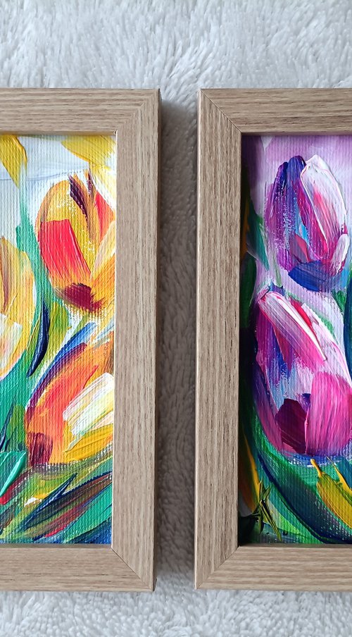 Diptych "Spring memories" by Anastasia Kozorez