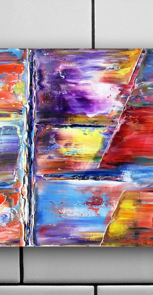 "Coming For You" - FREE WORLDWIDE SHIPPING - Original PMS Oil Painting On Canvas - 20 x 16 inches by Preston M. Smith (PMS)